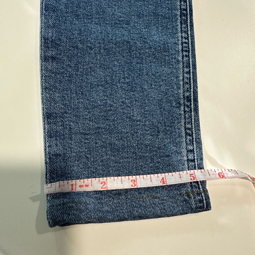 AGOLDE NICO High Rise Slim Fit Jeans Blue Distressed Size 24 (A093C-1256) - Picture 9 of 10